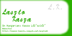 laszlo kasza business card